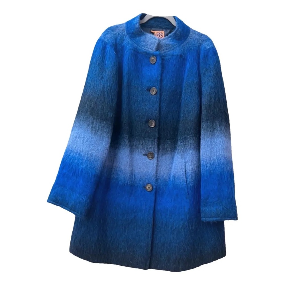 Tory Burch women’s blue wool coat
